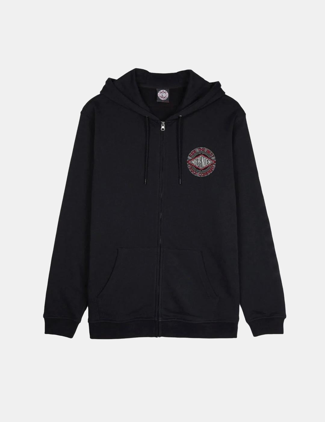 Sudadera Independent Mako Tile Summit Zip Negro