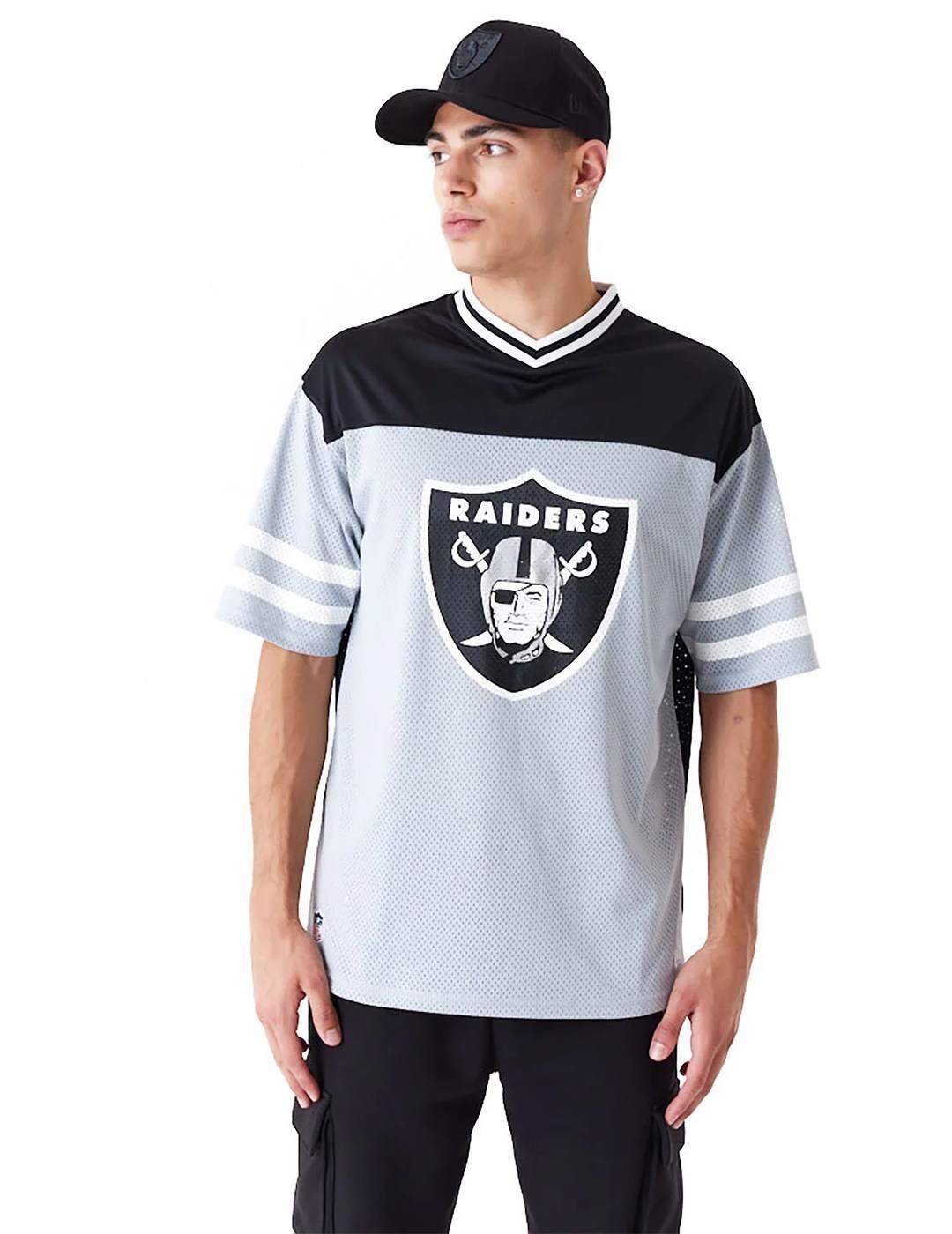 Camiseta New Era NFL Raiders Wordmark Negro