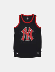 Camiseta 47 Brand Mlb Yankees Mesh Negro Rojo