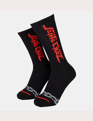 Calcetines Santa Cruz Dungeon Strip Negro